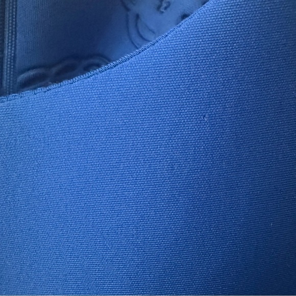 MaxMara Cobalt Blue Long Sleeve Mini Cocktail Dress size Medium - Picture 4 of 10